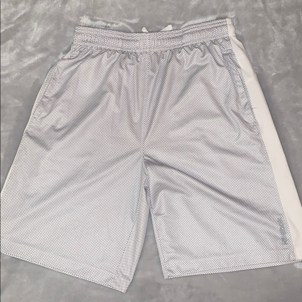 Men’s Reebok Athletic Shorts (White/Grey)